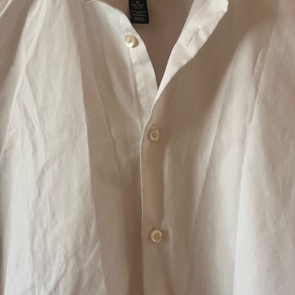 J.Ferrar White Collared Button Down - Slim Fit - Picture 5 of 8